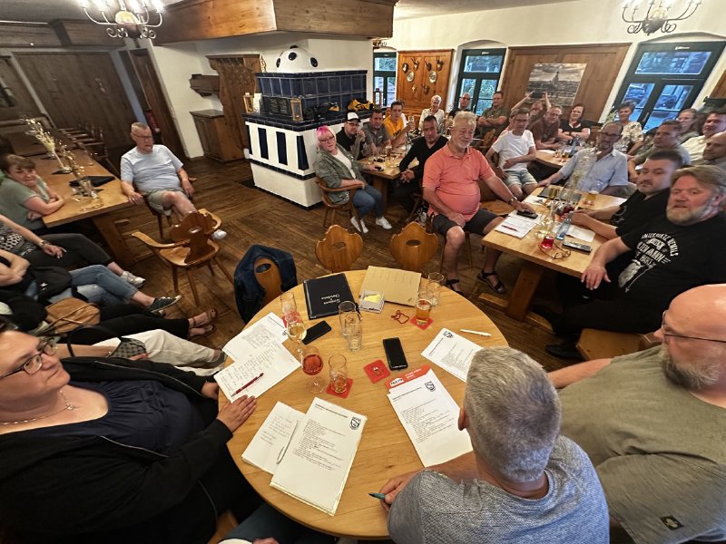 Gastraum zur Jahreshauptversammlung