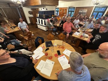 Gastraum zur Jahreshauptversammlung